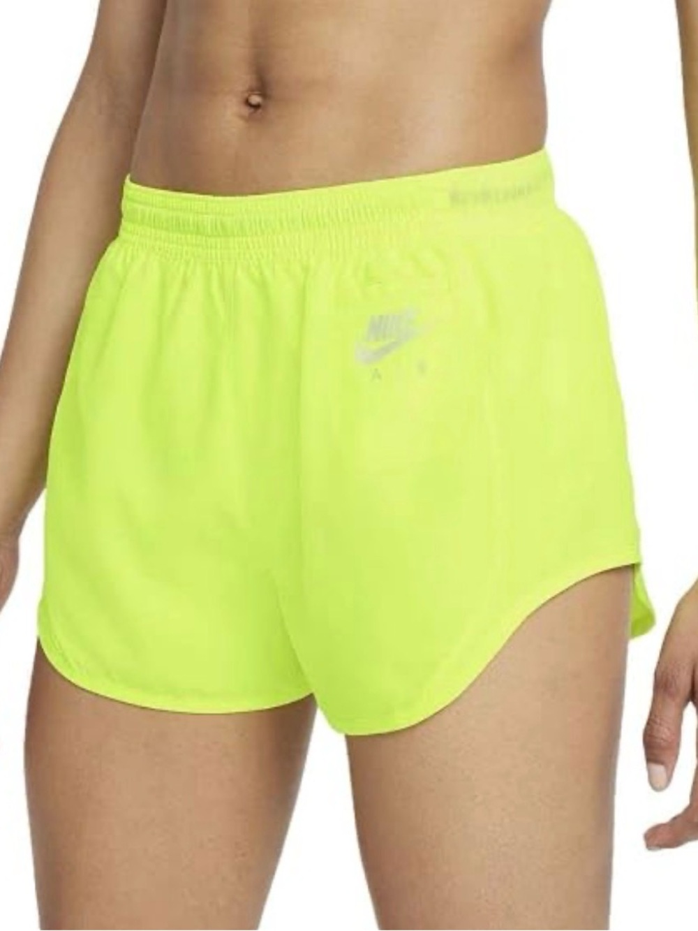 Nike Women's Bright Neon Yellow Athletic Shorts